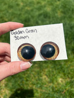 30 mm Resin Sinker Eye - Golden Green