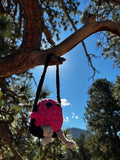 Flamingo on a Swing Crochet Plushie