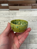 Green Splatterware Ceramic Ring Holder