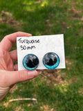 30 mm Resin Sinker Eye - Turquoise