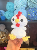 Chicken Weighted Crochet Plushie