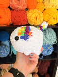 Cat Crochet Plushie - Crayon Box and White