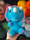 Transceratops Crochet Plushie