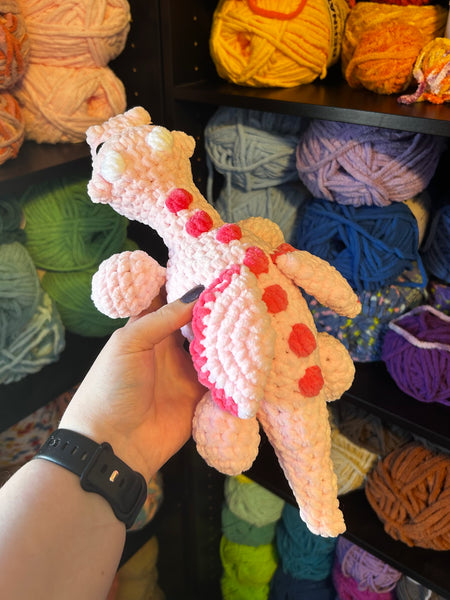 Dragon Crochet Plushie - Pink