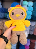 Chick Hoodie Bear Crochet Plushie