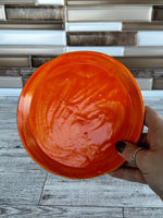 Bright Orange Ceramic 6.5" Diameter Circle Plate