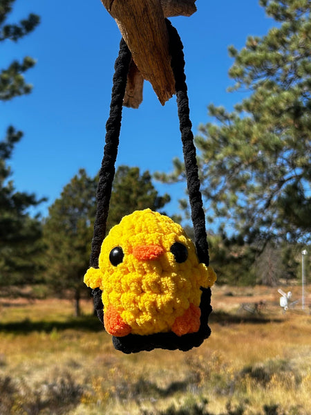 Chick on a Swing Crochet Plushie