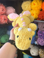 Dragon Crochet Plushie - Pink Lemonade