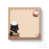 Black Cat Baker Sticky Notes