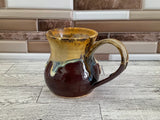 12 oz Cordovan Flux Laying Down Cat Ceramic Mug