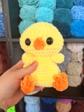 Chick Weighted Crochet Plushie