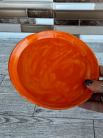 Bright Orange Ceramic 6.5" Diameter Circle Plate