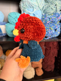 Rooster Weighted Crochet Plushie