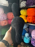 Cat Butt Crochet Ornament - Black