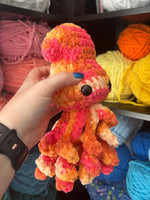 Baby Squid Crochet Plushie - Pink Lemonade