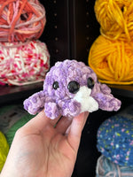 Mini Spider Crochet Plushie - Purple Sky