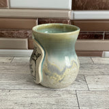 12 oz Green Tea over Micro Pearl Hugging Cats Ceramic Mug