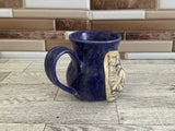 12 oz Purple Crystal Hugging Cats Ceramic Mug