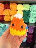Candy Corn Critterling Crochet Plushie