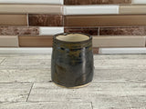 Mirror Black Cat Food Bowl Pedestal