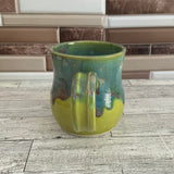 15 oz Aurora Green over Green Opal Ceramic Mug