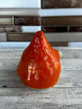 Bright Orange Ceramic Gnome