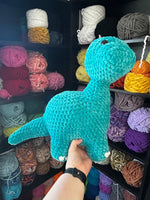 Brontosaurus Crochet Plushie - Teal