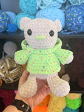 Frog Hoodie Bear Crochet Plushie