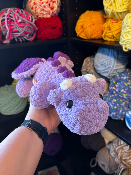 Dragon Crochet Plushie - Purple