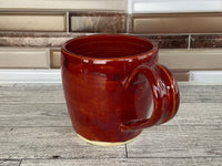 12 oz Red Ceramic Mug