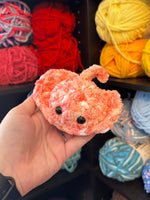 Pocket Stingray Crochet Plushie - Petal Pink