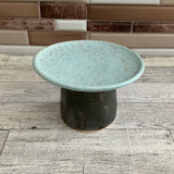 Baby Blue Speck Cat Food Bowl
