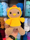 Chick Hoodie Bear Crochet Plushie