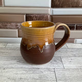 12 oz Tea Dust Flux Cat Head Ceramic Mug