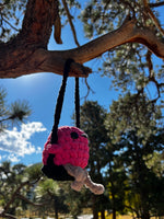 Flamingo on a Swing Crochet Plushie