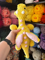 Dragon Crochet Plushie - Pink Lemonade