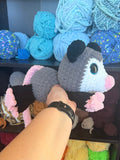 Pepper the Possum Splooter Crochet Plushie