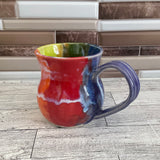 14 oz Rainbow Ceramic Mug