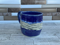 17 oz Purple Flux Dot Ceramic Mug