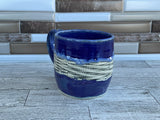 17 oz Purple Flux Dot Ceramic Mug