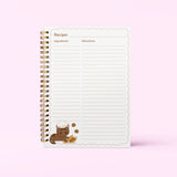Recipe Bakery Cats Spiral Notebook