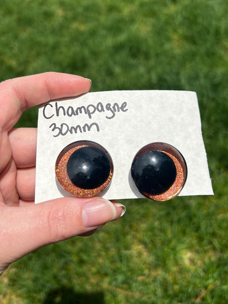 30 mm Resin Sinker Eye - Champagne