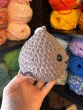 Chocolate Kiss Crochet Plushie - Silver