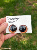 30 mm Resin Sinker Eye - Champagne