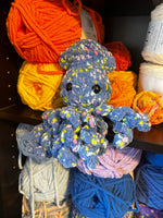 Baby Squid Crochet Plushie - Blue Jean Dot