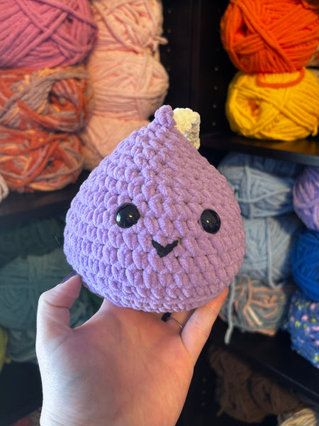 Chocolate Kiss Crochet Plushie - Purple