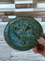 Aurora Green Ceramic 6.5" Diameter Circle Plate