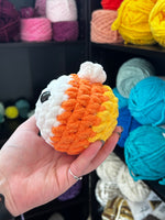 Candy Corn Bee Crochet Plush