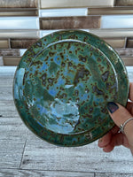 Aurora Green Ceramic 6.5" Diameter Circle Plate