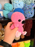 Flamingo Weighted Crochet Plushie